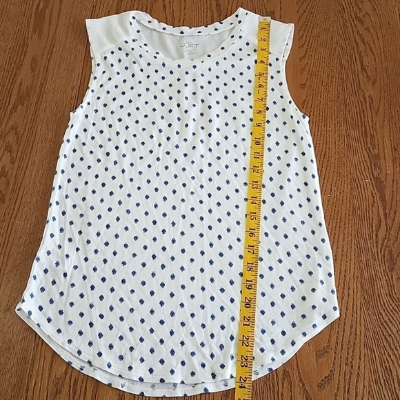 𝅺ann Taylor LOFT XXSP sleeveless blouse rayon - Picture 6 of 7